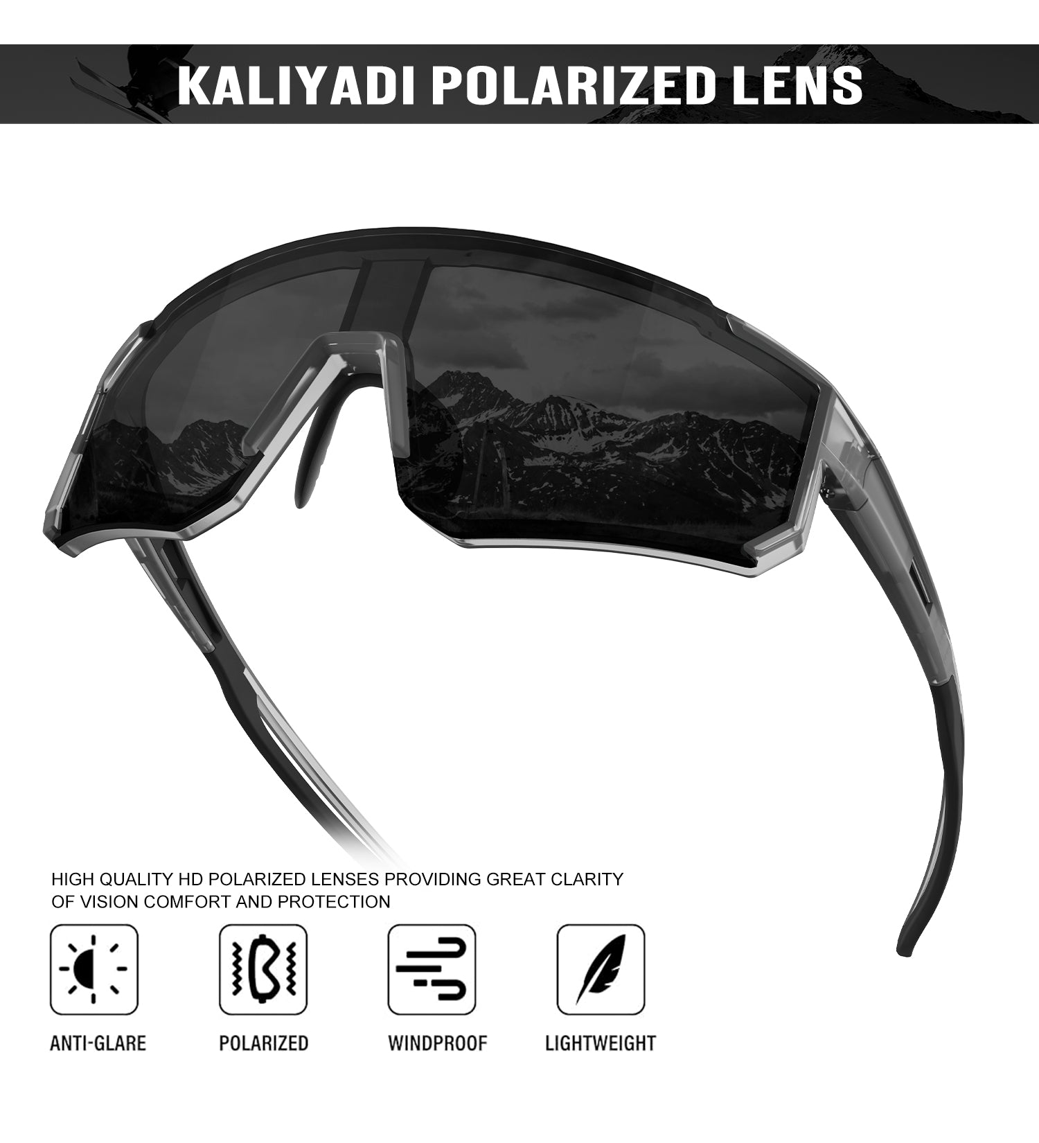 Sports Sunglassesfor Men Women Polarized Mens-Sunglasses UV Protection for Cycling Running S93