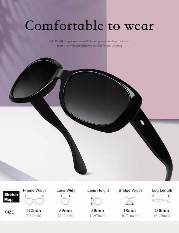 Graceful Square Polarized Sunglasses S20-1