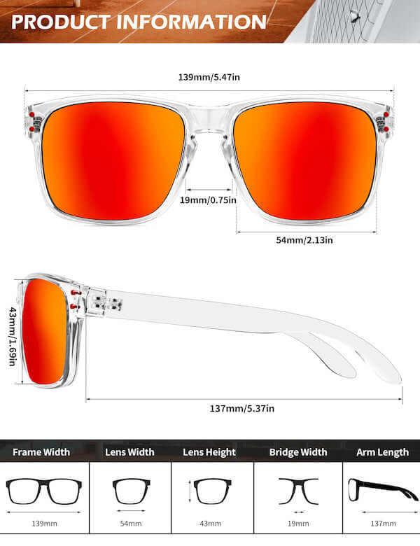 Rivets Square Sunglasses S66-16-17-18