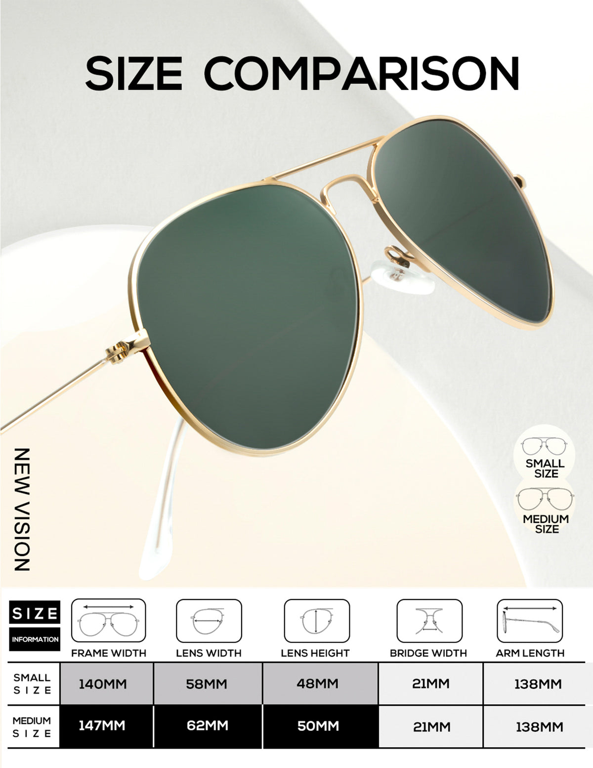 Classic Aviator Sunglasses for Men Women Driving Sun glasses Polarized Lens UV Blocking-3 Pack(WMKAS24-2-2-2)