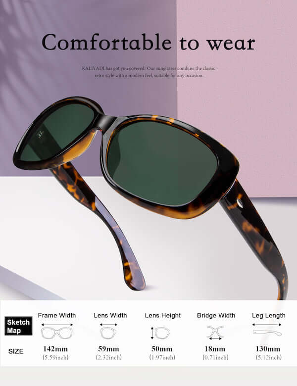 Graceful Square Polarized Sunglasses S20-2