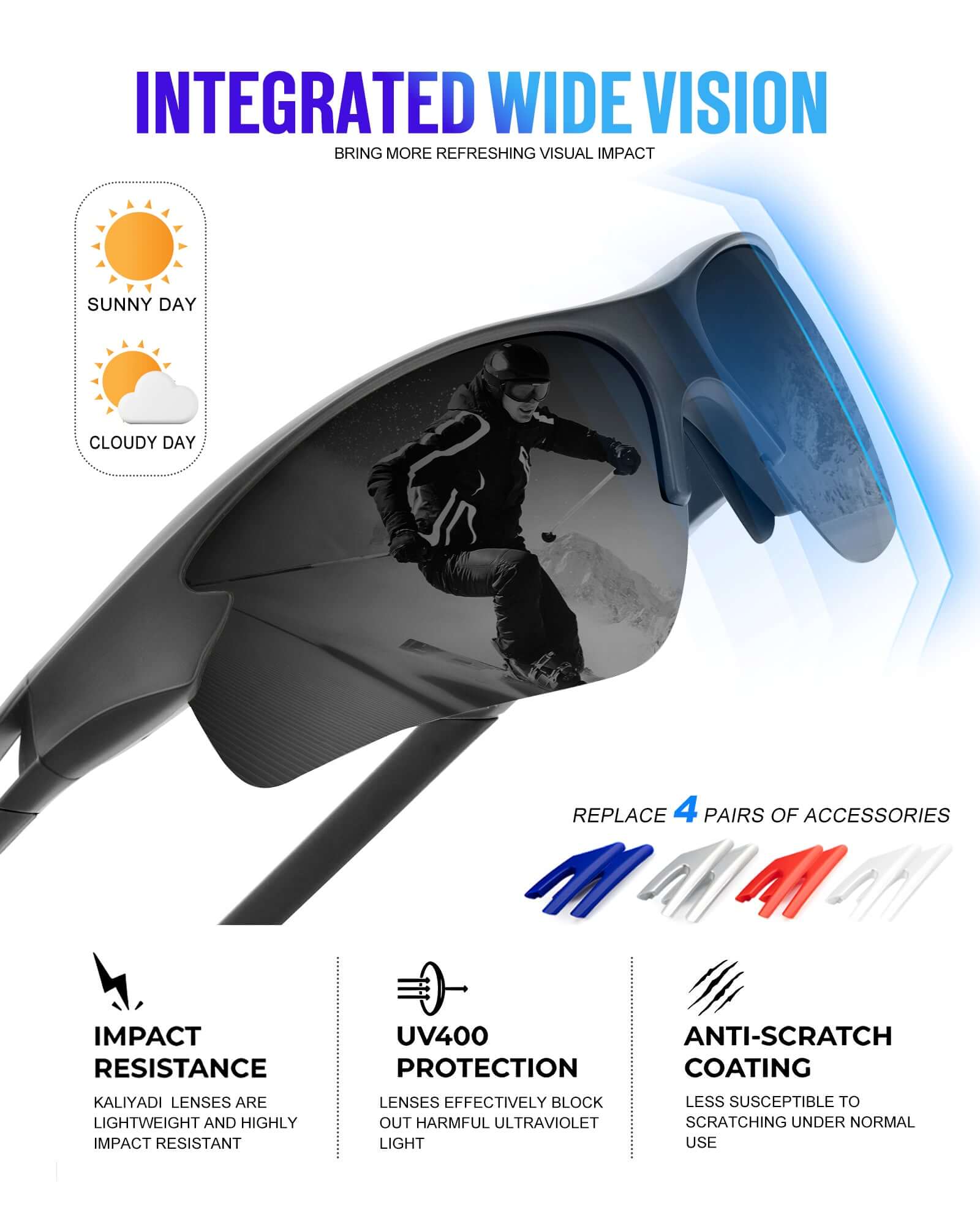Sports sunglasses S61-1-1-1