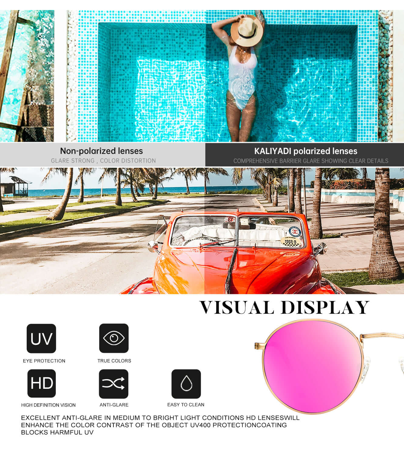 Round Polarized Sunglasses S40-2-7