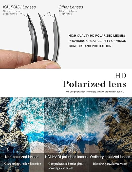 KALIYADI Sunglasses for Men Women Aviator Sun Glasses Polarized Lens UV400 Blocking-3 Pack WMKAS24-2-3-5