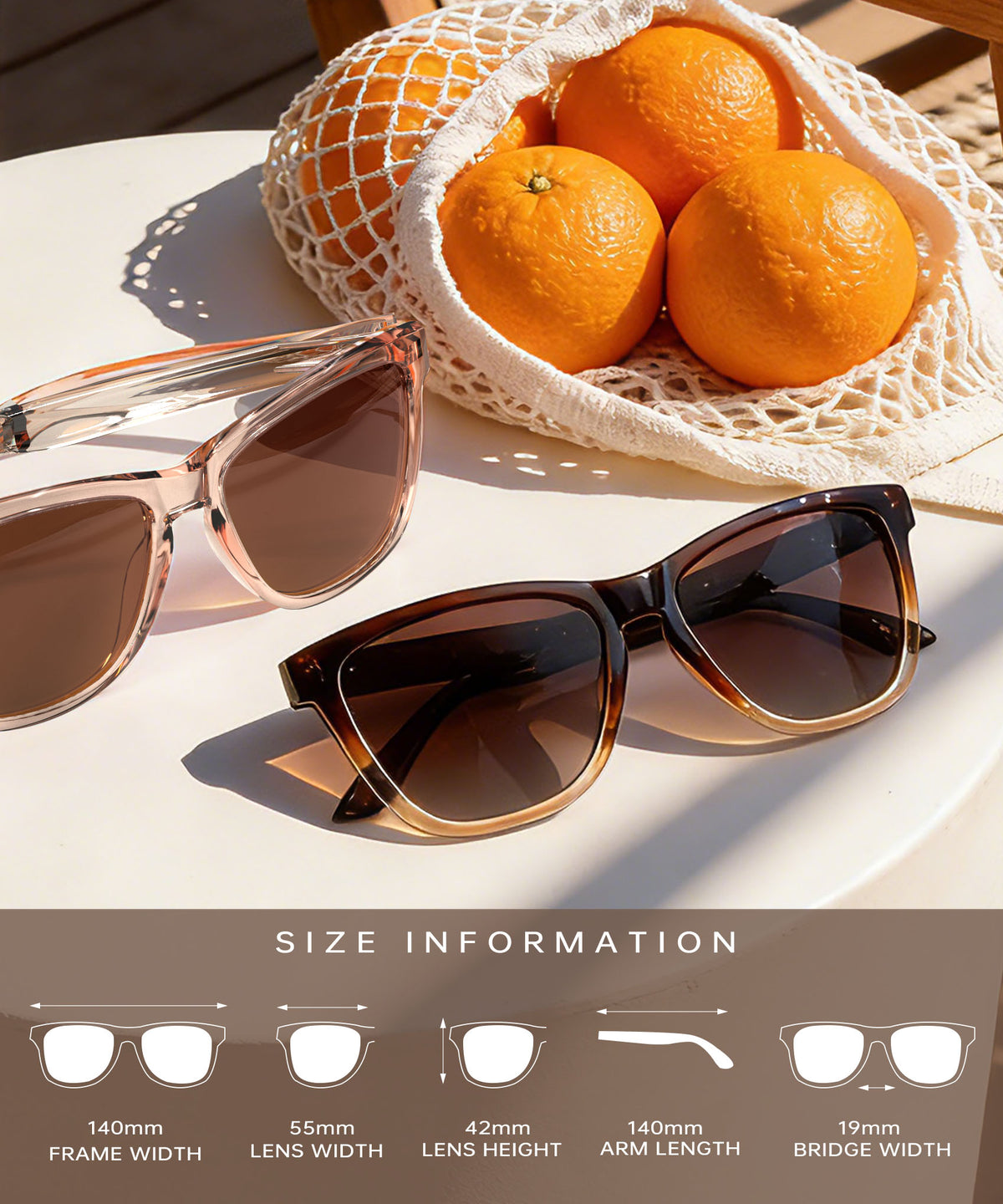 KALIYADI Womens-Sunglasses Polarized Sunglasses Womens: Retro Trendy Sun Glasses with UV400 Protection for Travel Driving S06-23