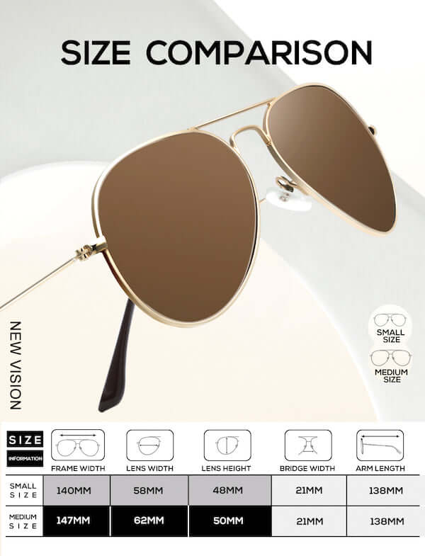 Classic Aviator Sunglasses S24-2-5