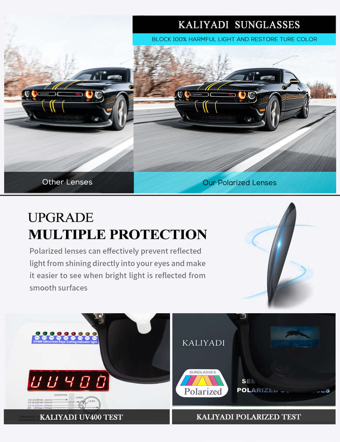 Classic Rectangle Sunglasses S65-1-4-7