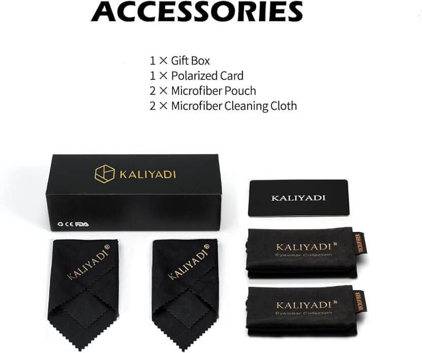 Two-pack of KALIYADI Sunglasses accessories