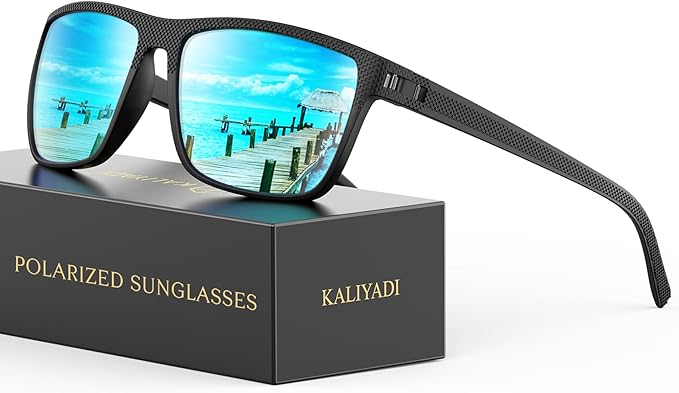 KALIYADI Mens-Sunglasses Polarized Sunglasses Men: Classic Sun Glasses with UV400 Protection for Driving Fishing Golf S45-3