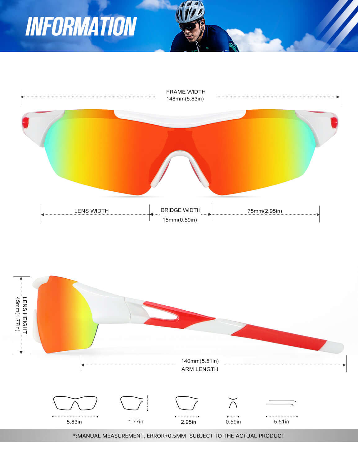 Sports Sunglasses S62-2-7-8