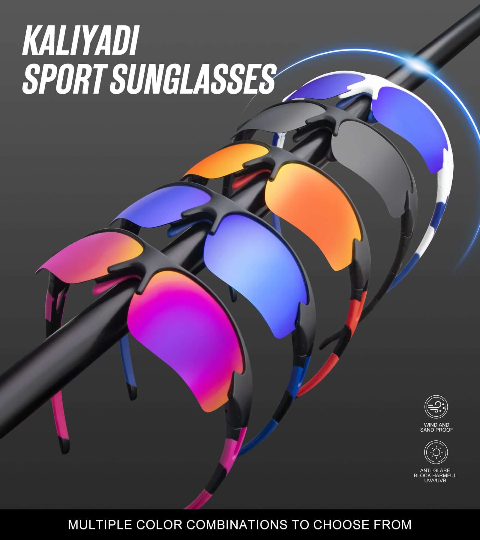 Sports sunglasses S61-1-1-1
