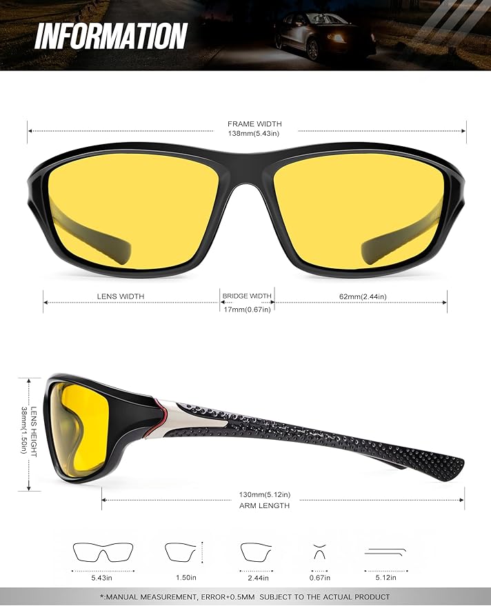 KALIYADI 4 Pack Polarized Sunglasses-Men Sports Sun-glasses: Mens Sunglasses UV Protection for Fishing Driving Cycling S64-10-10-10