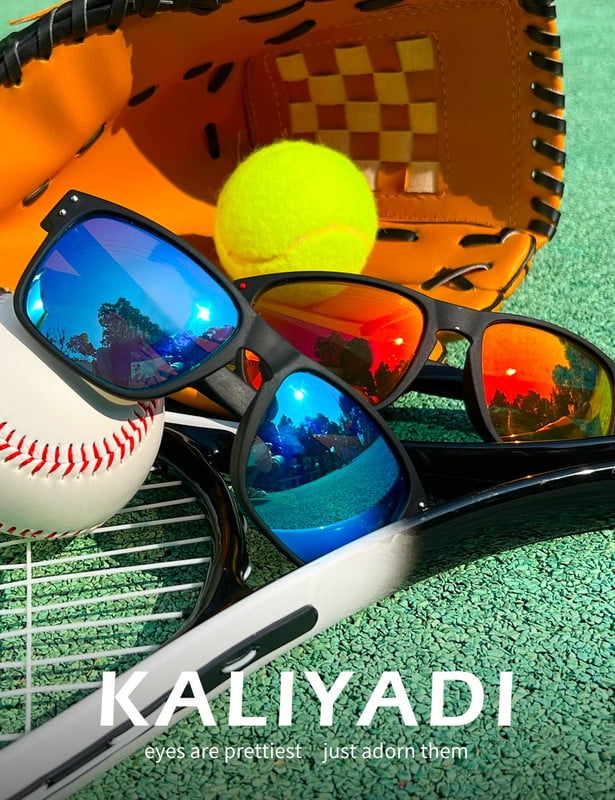 KALIYADI Polarized Sunglasses for Men and Women Vintage Style Sun Glasses for Fishing Running Driving with UV Protection WMKAS66-2-7-9
