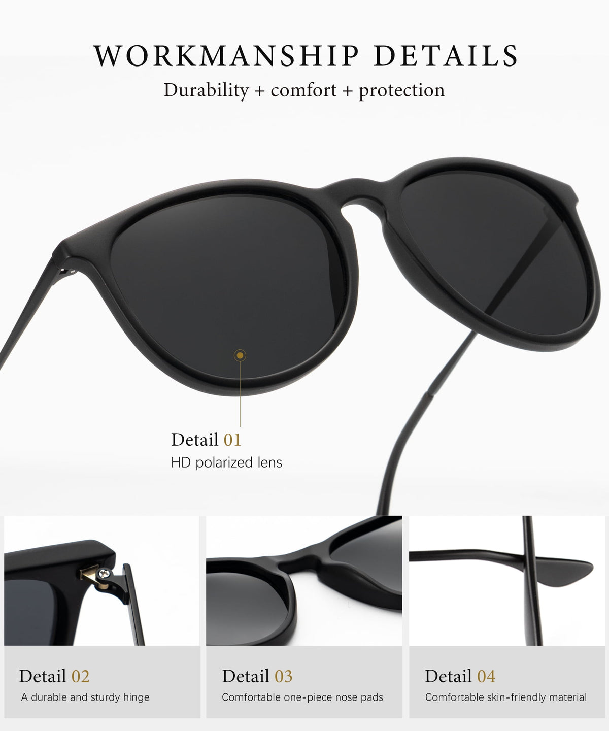 KALIYADI Cat Sunglasses Women Retro Polarized Sun Glasses with UV Protection for Women£¨3 Pack) WMKAS28-12-14-19