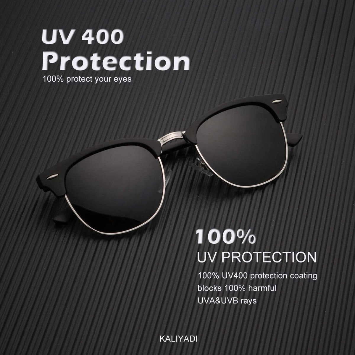 KALIYADI Polarized Sunglasses for Women Men Square Sun Glasses Retro Style WMKAS22-1-S23-5