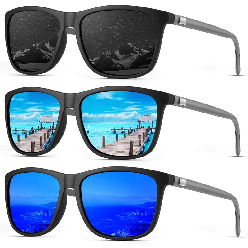KALIYADI Sunglasses Men Sun Glasses Lightweight Classic Polarized Sunglasses for Women and Men With UV Protection WMKAS48-2-3-4