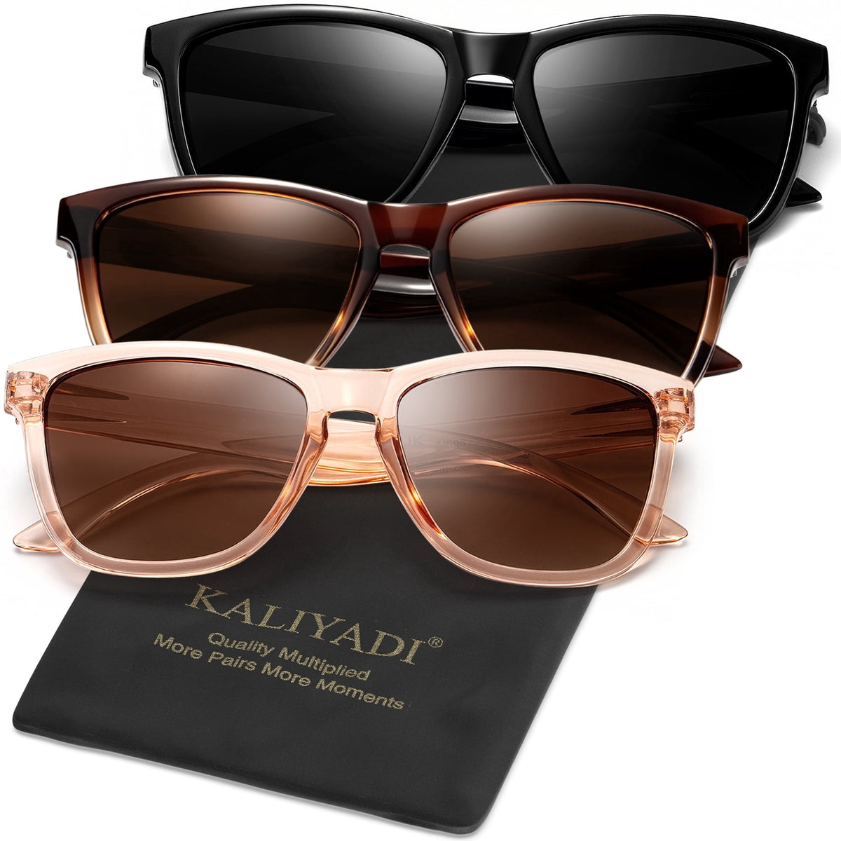 KALIYADI Womens Sunglasses Polarized Sunglasses Women Trendy Retro Sun Glasses with UV Protection WMS06-1-5-19