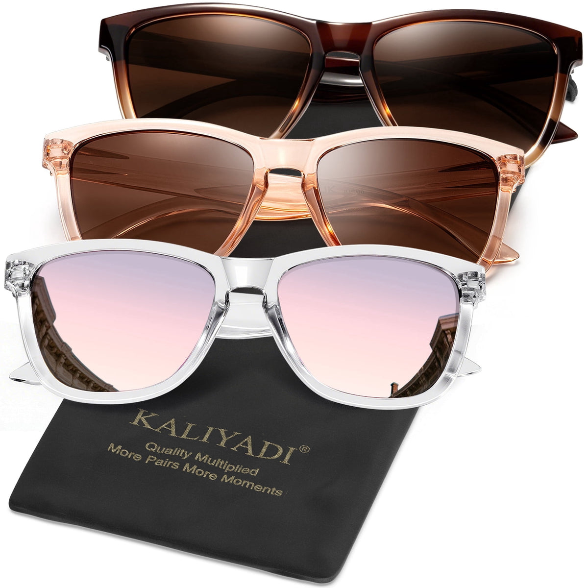 KALIYADI Womens Sunglasses Polarized Sunglasses Women Trendy Retro Sun Glasses with UV Protection WMS06-5-15-19
