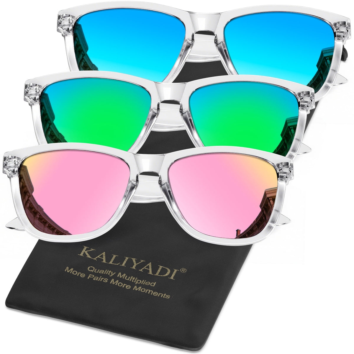 KALIYADI Polarized Sunglasses for Women Men Retro Square Sun Glasses UV Protection WMS06-16-17-23