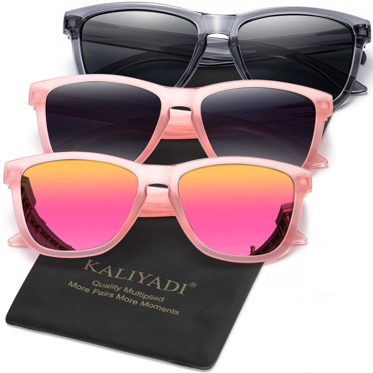KALIYADI Women Sunglasses Polarized Sunglasses-Womens Trendy Retro Sun Glasses with UV Protection WMS06-20-21-22