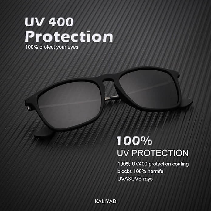 KALIYADI Polarized Sunglasses for Men and Women Semi-Rimless Frame Driving Sun glasses UV Blocking