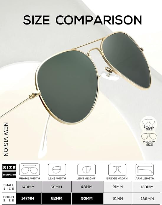KALIYADI Sunglasses for Men Women Aviator Sun Glasses Polarized Lens UV400 Blocking-3 Pack WMKAS24-2-3-5