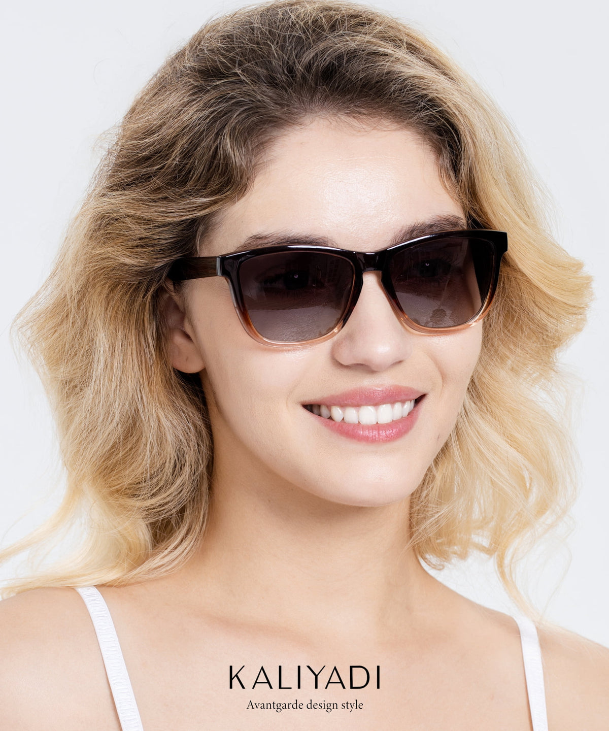 KALIYADI Womens Sunglasses Night Vision Glasses Women Trendy Retro Sun Glasses WMKAS06-1-5-29