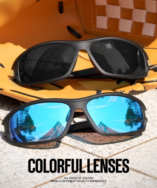 KALIYADI Polarized Sports Sunglasses for Men,Mens Sun Glasses for Driving Fishing Cycling UV400 Protection 3 Pack WMKAS94-1-2-3
