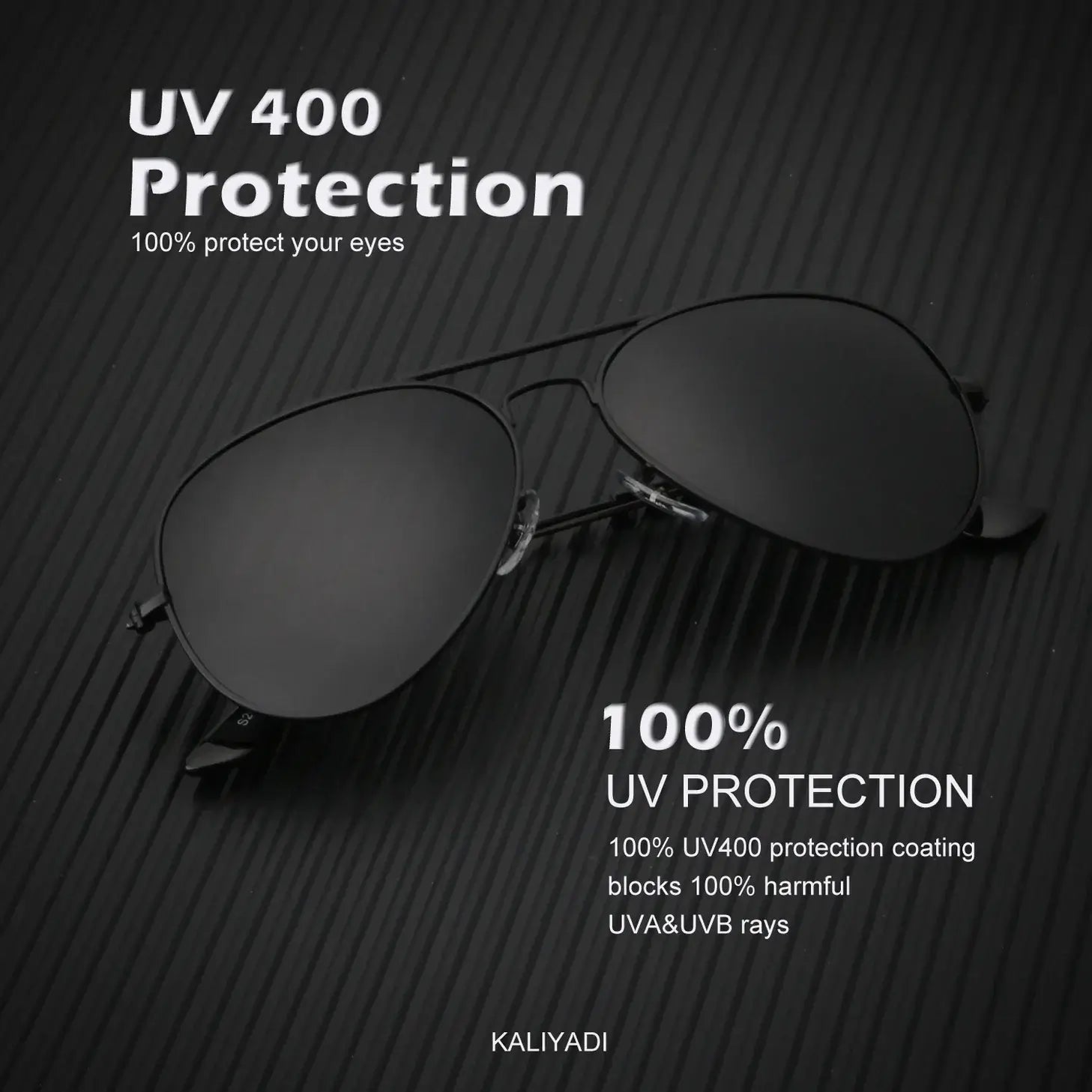 Black Frame Black Lens UV 400 Protection