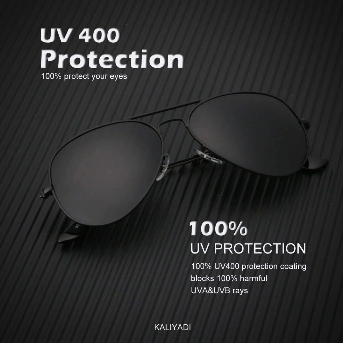 KALIYADI Classic Aviator Sunglasses for Men Women Driving Sun glasses Polarized Lens UV Blocking S24-1-2-5