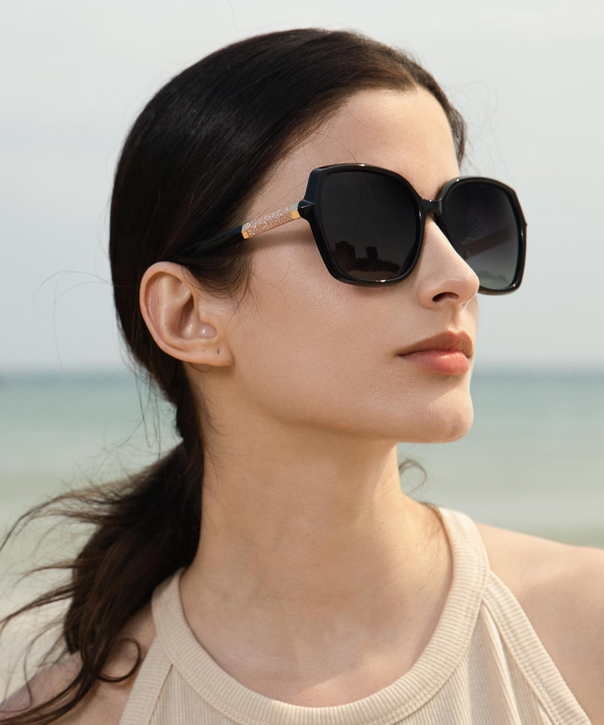 KALIYADI Sunglasses Retro Polarized Sun Glasses for Women with UV Protection (2 Pack) WMKAS3704-1-S37-1