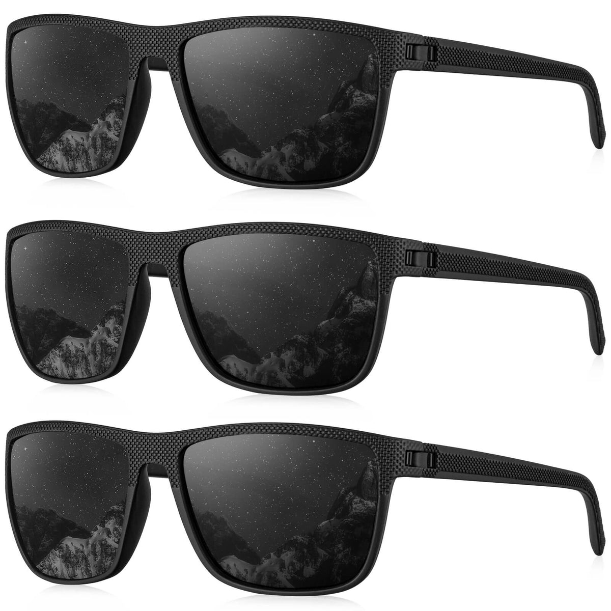 KALIYADI Polarized Sunglasses for Men, Lightweight Sun Glasses with UV Protection for Driving Fishing Golf S45-1-1-1