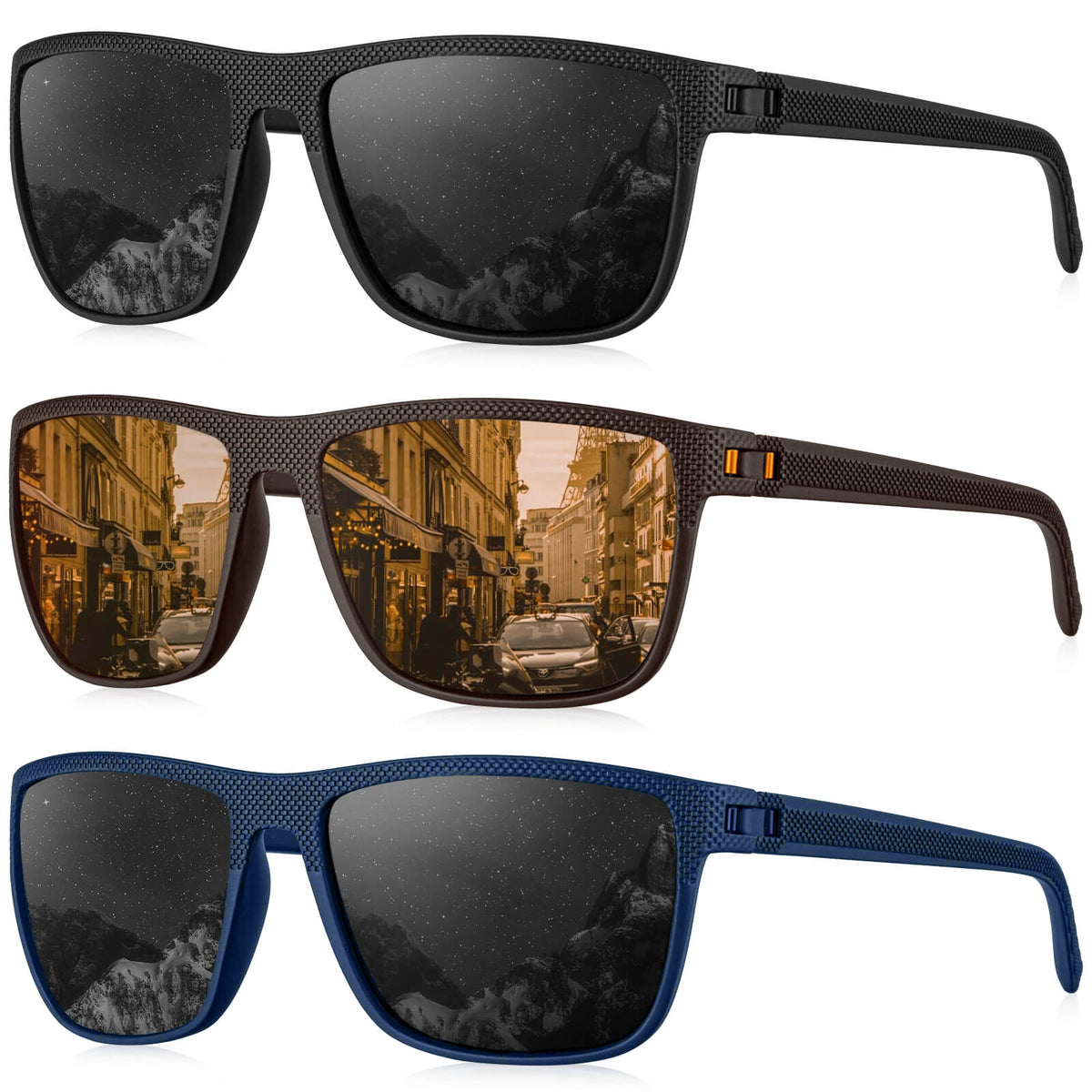 Classic Rectangle Sunglasses S45-1-10-13