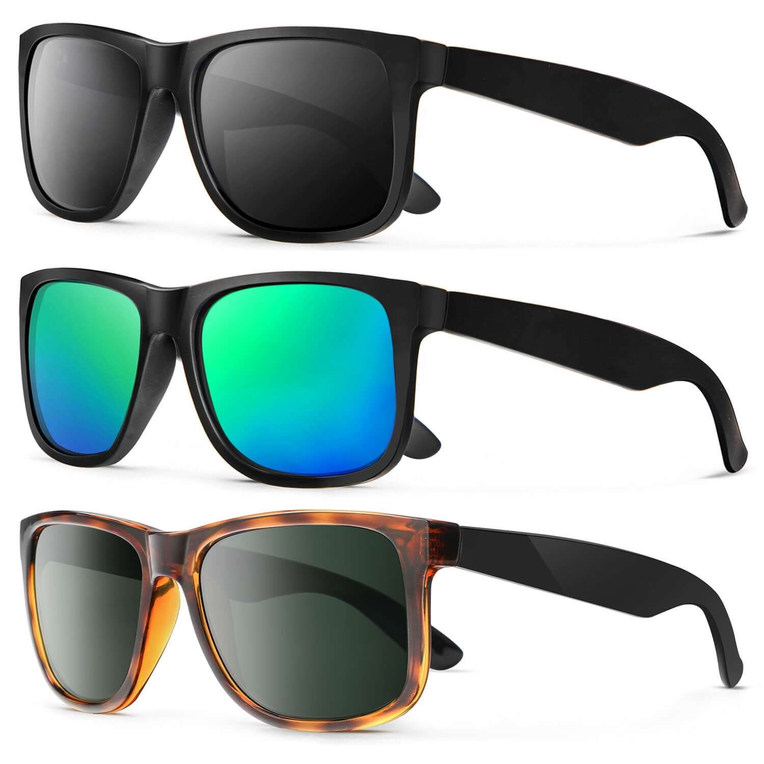 Classic Rectangle Sunglasses S65-1-3-7