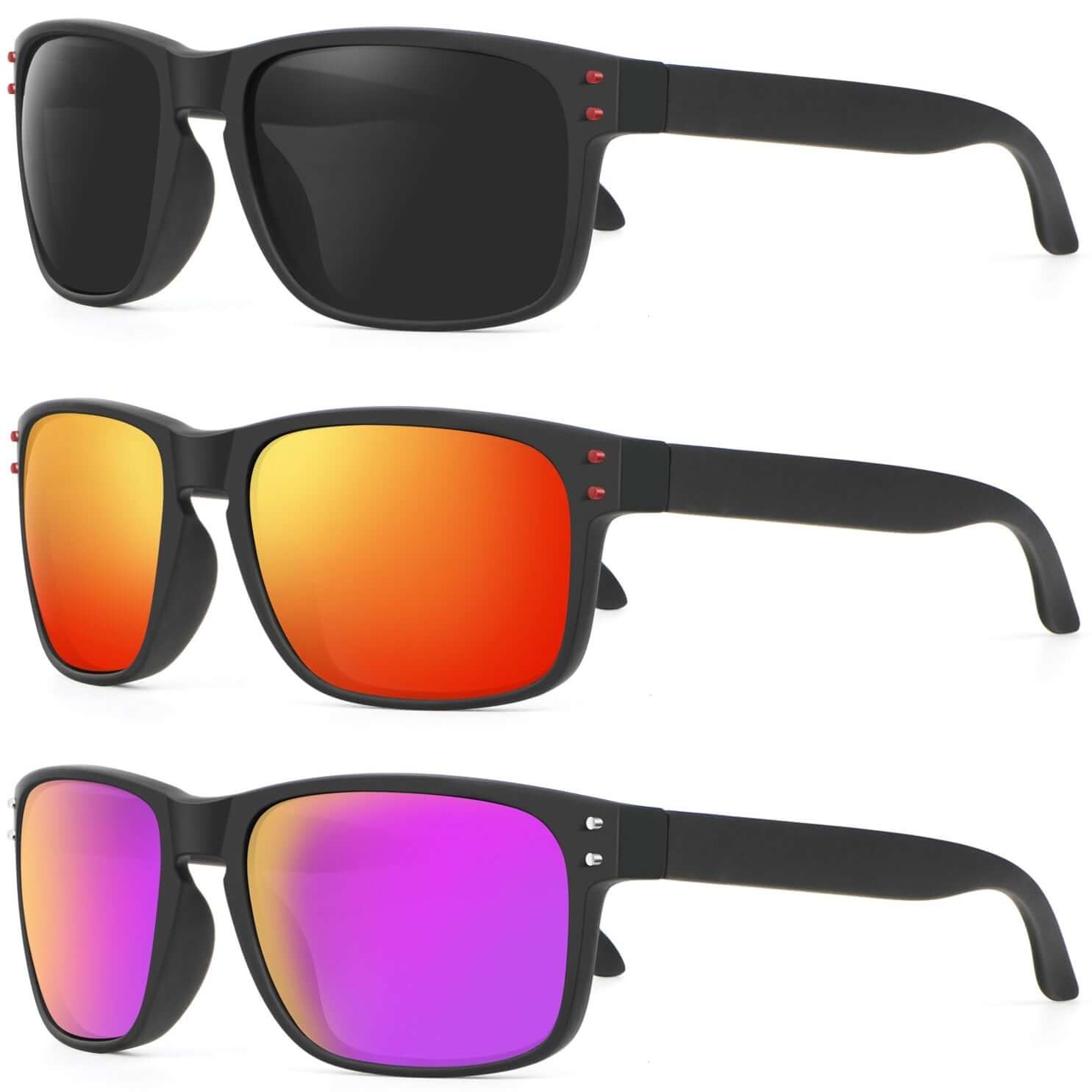 Rivets Square Sunglasses S66-1-9-11