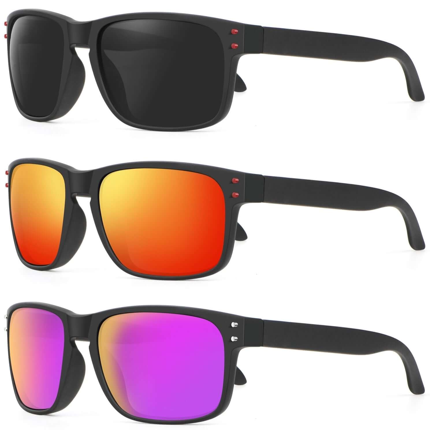 Rivets Square Sunglasses S66-1-9-11