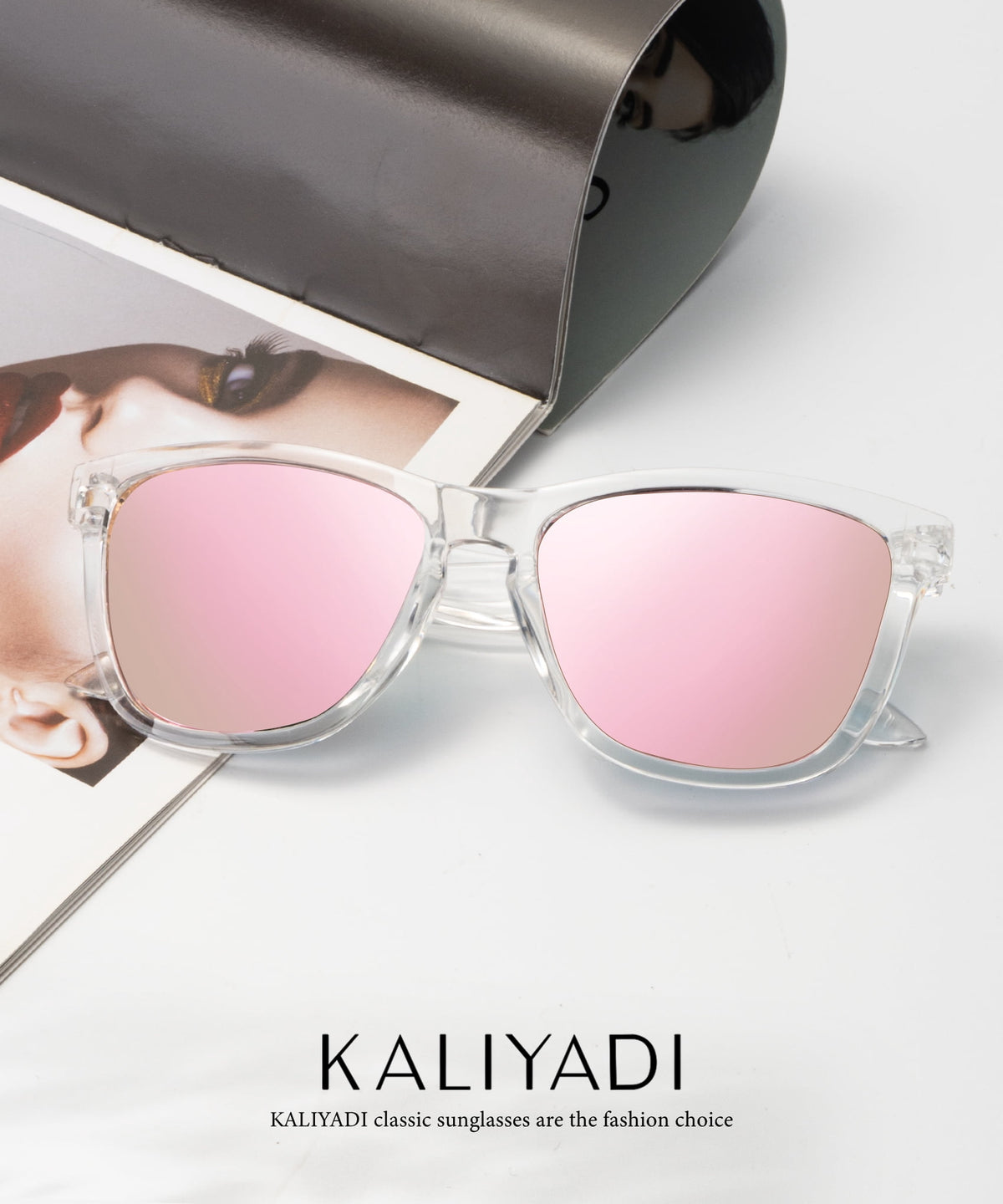 KALIYADI Polarized Sunglasses for Women Men Retro Square Sun Glasses UV Protection WMKAS06-15