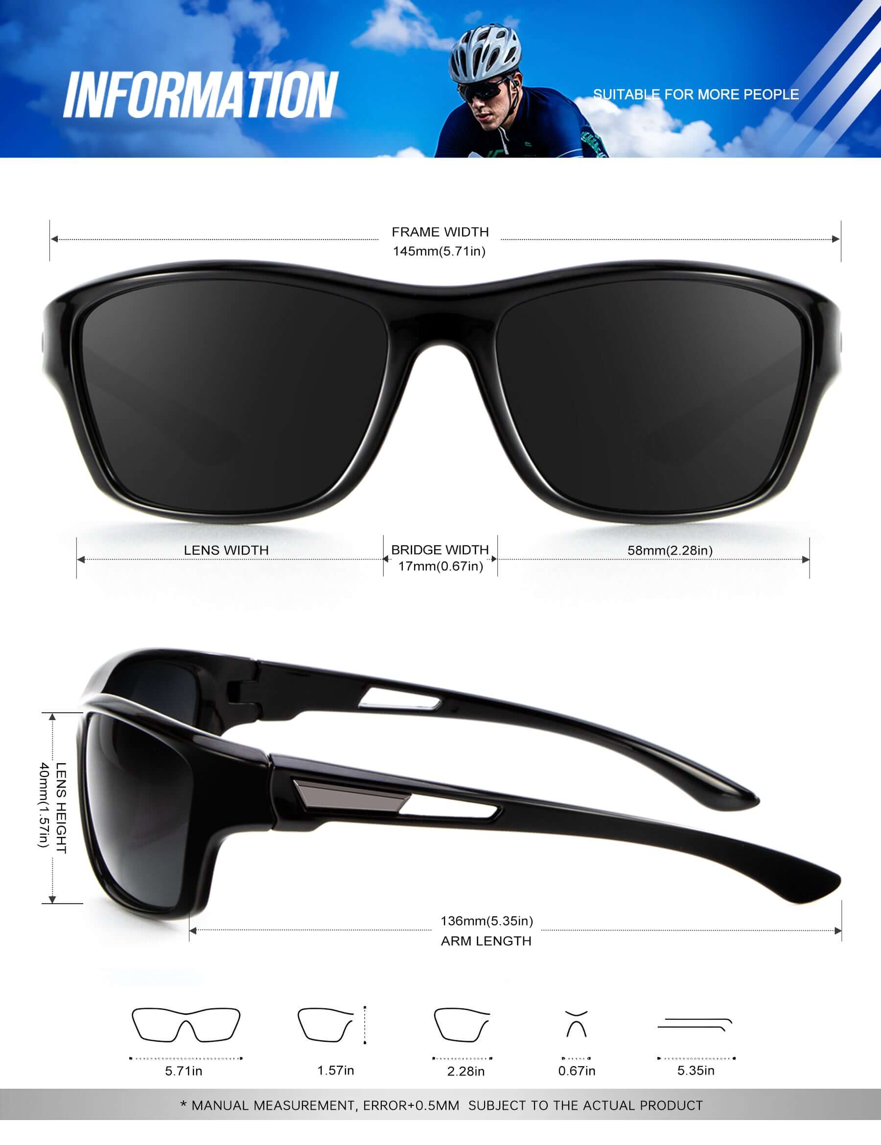 Sports Sunglasses S63-1-1-1