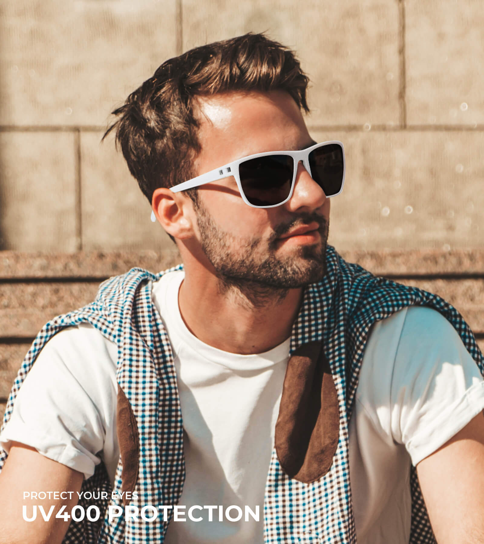 Classic Rectangle Sunglasses S45-1-14-16