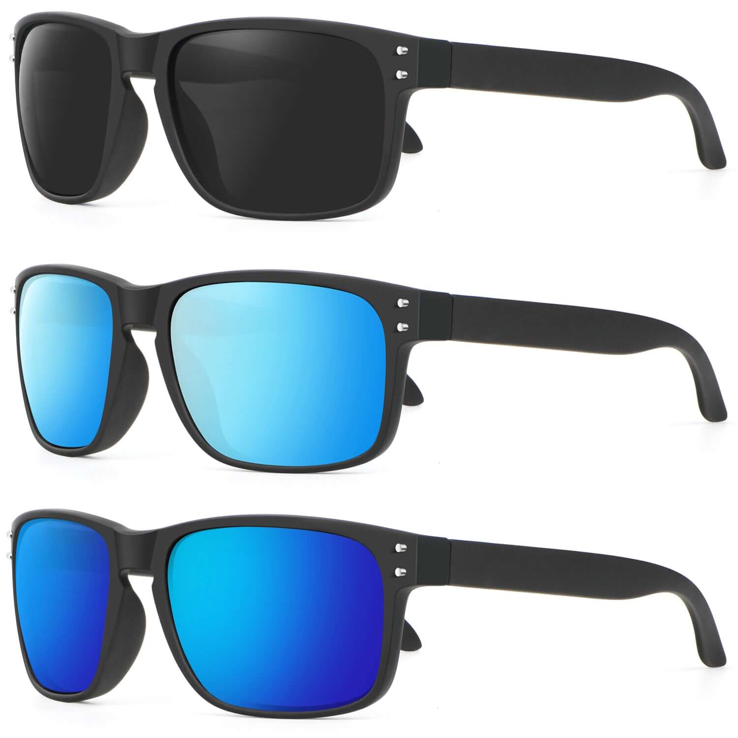 Rivets Square Sunglasses S66-2-6-7