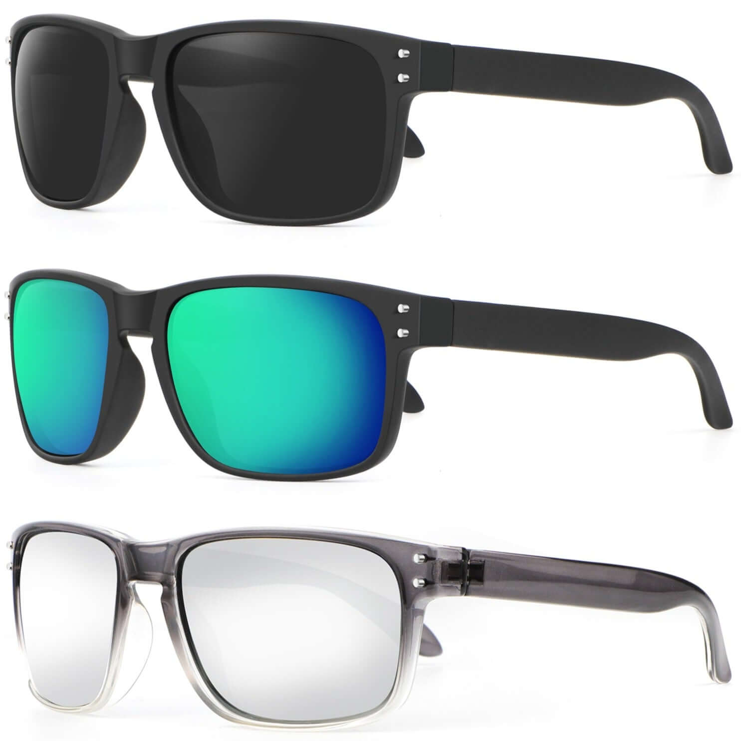 Rivets Square Sunglasses S66-2-8-10