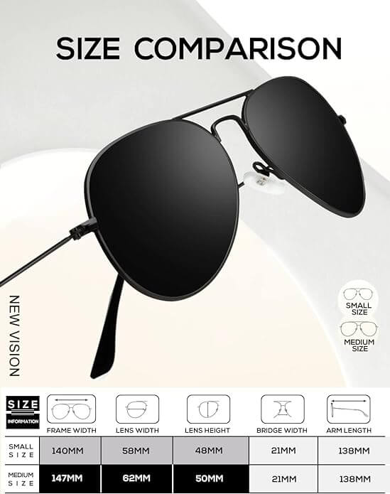 Classic Aviator Sunglasses S24-1-2-17