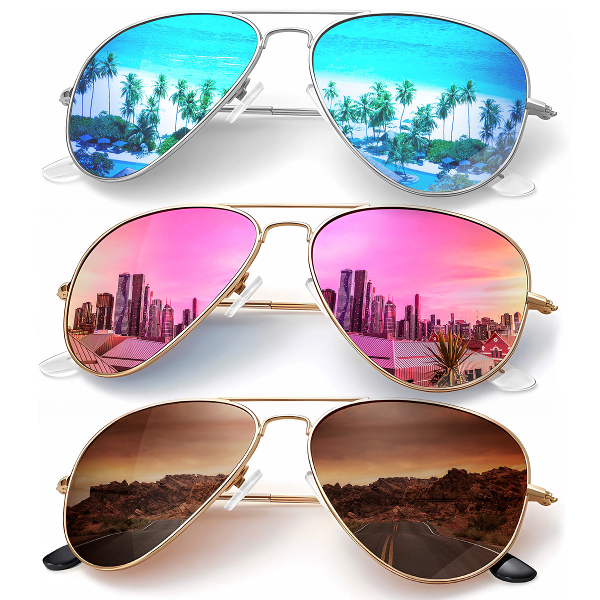 Classic Aviator Sunglasses S24-3-4-5