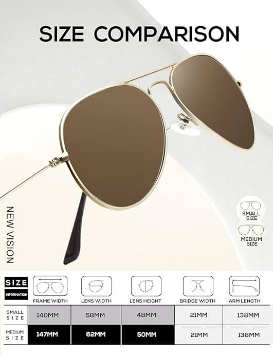 Classic Aviator Sunglasses S24-2-3-5