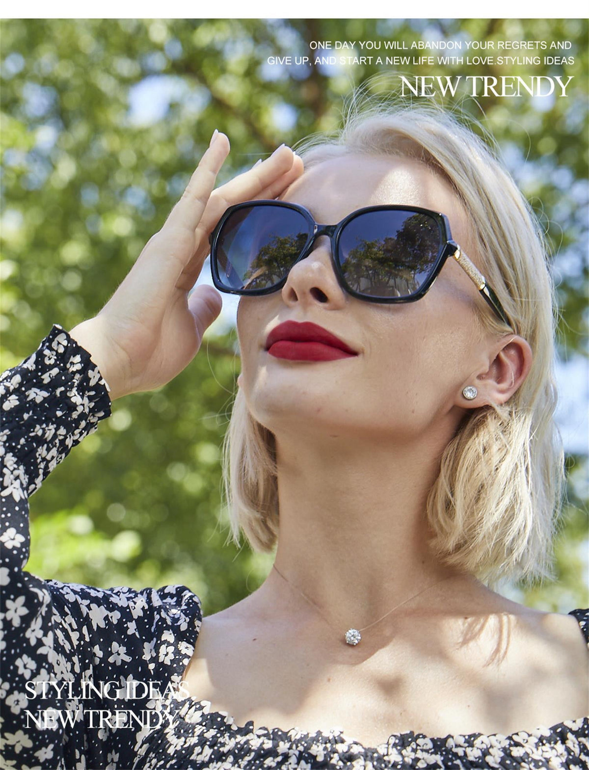 KALIYADI Women's Oversized Sunglasses Retro Polarized Sun Glasses with UV Protection for Women WMKAS37-4