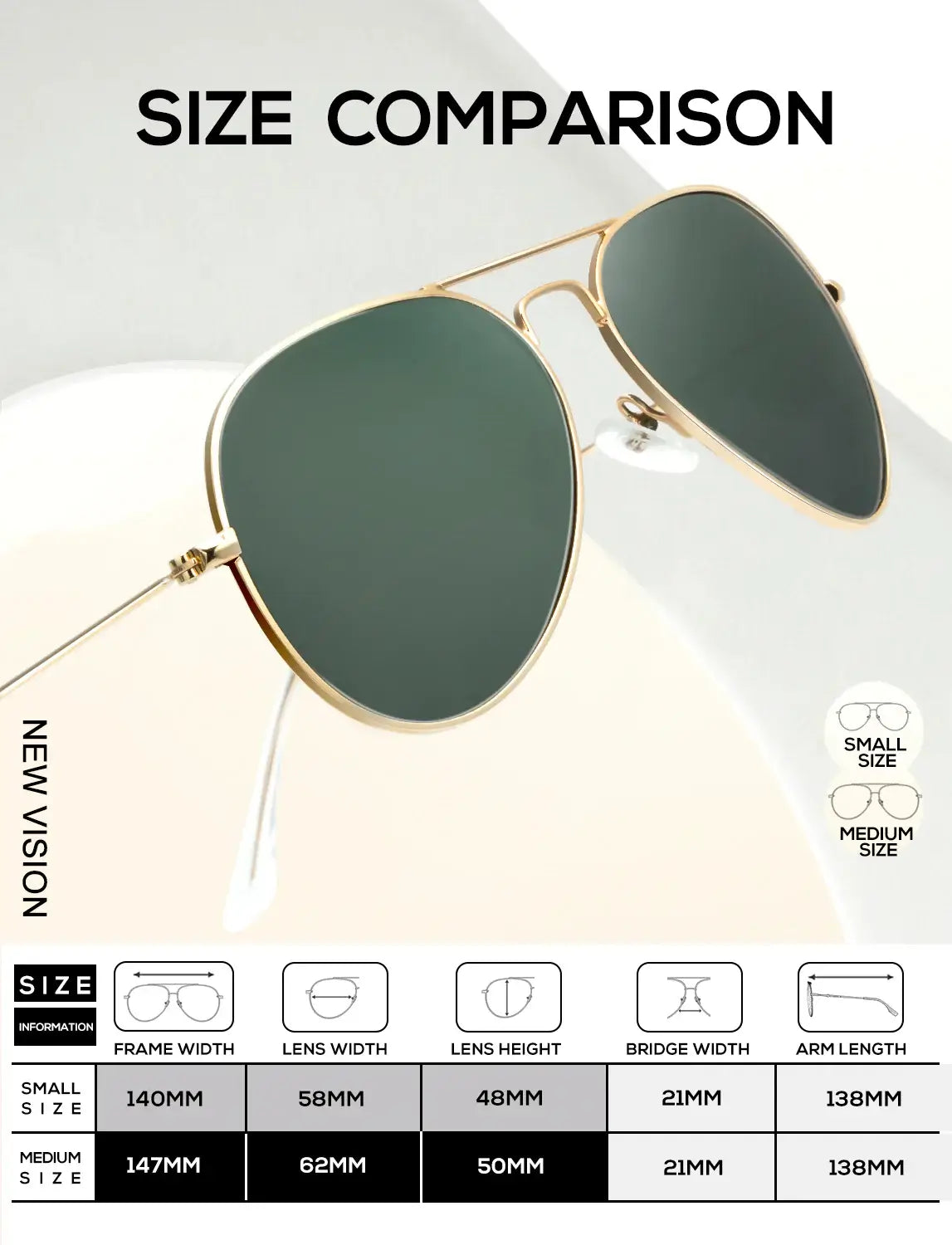 Classic Aviator Sunglasses S24-2