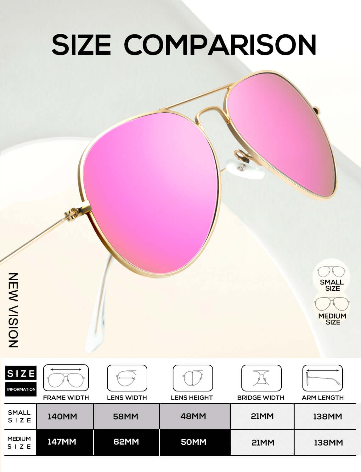 Classic Aviator Sunglasses S24-3-4