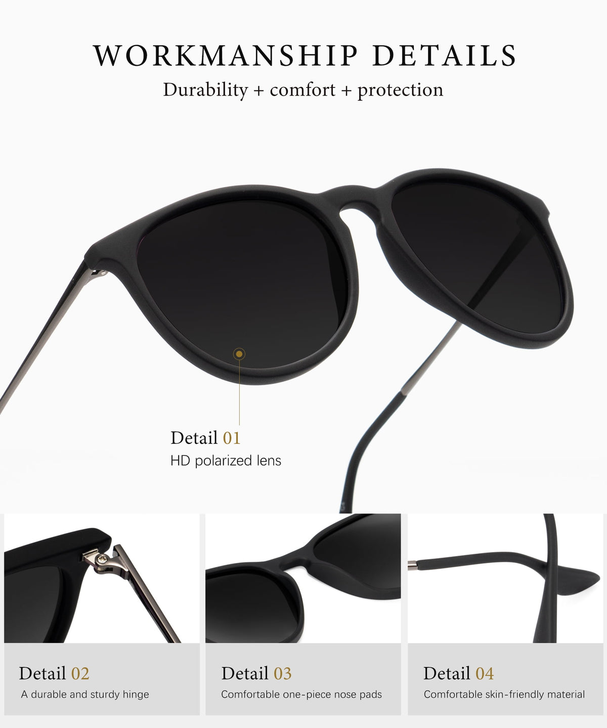 KALIYADI Polarized Sunglasses for Women Vintage Lady UV Protection Driving Sun Glasses 3 Pack WMKAS28-3-13-17