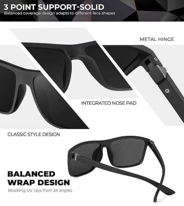 Classic Rectangle Sunglasses S11-1-5-6