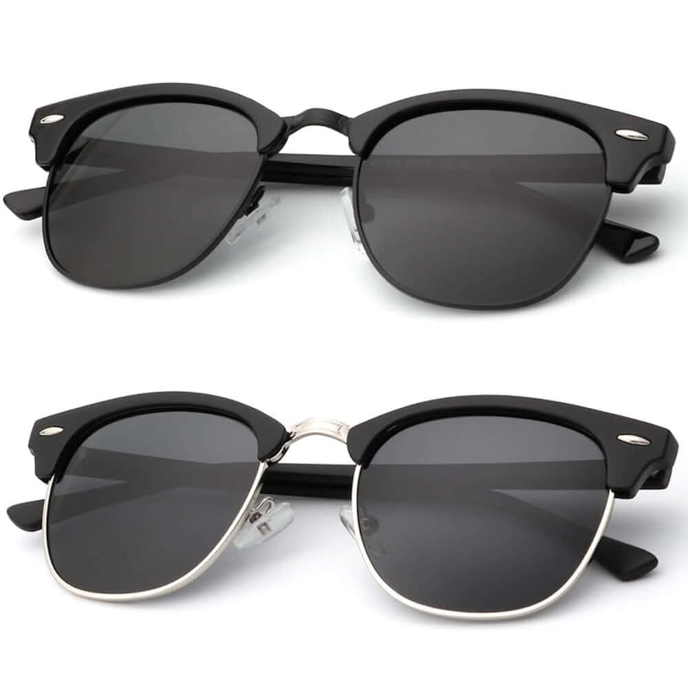 Semi-Rimless Frame Sunglasses S23-4-5